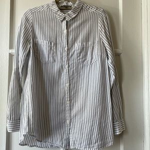 Striped button up blouse